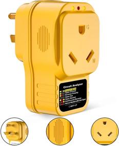 img 4 attached to ⚡️ EyGde RV Surge Protector 30 Amp, 30 Amp Male to Female Power Defender, 2100 Joules for Camper Trailer