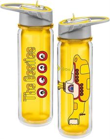 img 1 attached to 🌊 The Beatles Yellow Submarine Tritan Water Bottle 18 oz - Vandor 73075