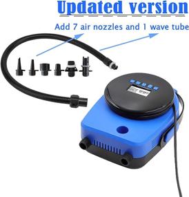 img 1 attached to 🔌 Intelligent Firmware Electric Air Pump for Inflatable SUP and Boat - furein SUP20D, 20PSI Double Stage with Built-in Temperature Sensor and Voltage Protection