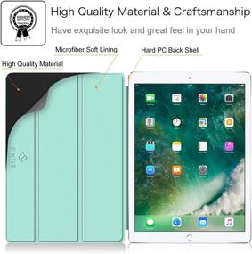 img 2 attached to 📱 Fintie Emerald Marble SlimShell Case for iPad Pro 12.9 (2nd Gen) 2017 / iPad Pro 12.9 (1st Gen) 2015 - Ultra Lightweight Protective Cover with Auto Wake/Sleep - Buy Now!