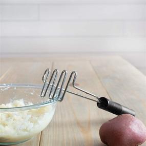 img 3 attached to 🥔 DRAGONN Heavy Duty Stainless Steel Potato Masher - Dishwasher Safe - Ideal for Potato Salads, Rustic Mashed Potatoes, and More Recipes - DN-KW-PM01