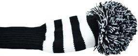 img 1 attached to 🧦 Hauni Stripes Knitted Golf Club Head Covers 3 Piece Set - Protect Your 1, 3, 5 Driver and Fairway with 460cc Fits