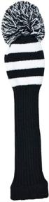 img 2 attached to 🧦 Hauni Stripes Knitted Golf Club Head Covers 3 Piece Set - Protect Your 1, 3, 5 Driver and Fairway with 460cc Fits