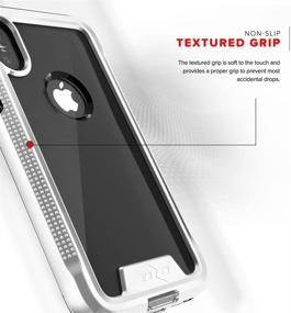 img 2 attached to ZIZO ION Series For IPhone Xs Max Case Military Grade Drop Tested With Tempered Glass Screen Protector (Silver &Amp