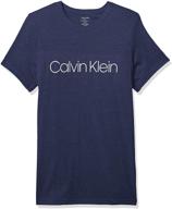 👕 calvin klein lounge t shirt heather - stylish men's clothing in shirts for ultimate comfort logo