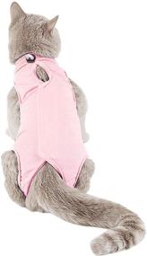 img 4 attached to 🐱 TORJOY Kitten Onesies – Cat Recovery Suit for Abdominal Wounds or Skin Diseases – Post-Surgery Wear to Prevent Licking Wounds – Breathable E-Collar Alternative for Cats