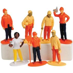 img 1 attached to Toy Construction Worker Figures Dozen: Spark Your Child's Imagination!
