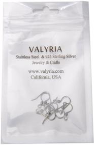 img 1 attached to 👂 50pcs Hypoallergenic Stainless Steel Earring Hooks from VALYRIA, measuring 15mmx15mm