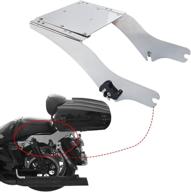 превосходные хромированные замки для седла багажника razor chop trunk для harley touring fl 1997-2008 - king tour pack pak. логотип