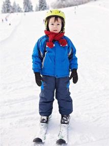 img 3 attached to ❄️ Top-rated Snow Mittens: Waterproof Unisex Winter Ski Mittens - Keep Kids Warm with Cotton Lining