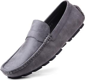 img 4 attached to Men's Gallery Seven Driving Shoes - Ideal Loafers & Slip-Ons for Men