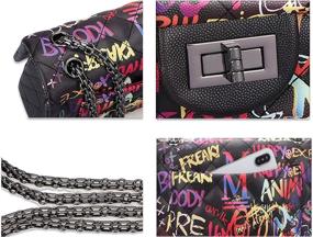 img 2 attached to VOGUZY Handbags Graffiti Crossbody Shoulder Women's Handbags & Wallets for Shoulder Bags