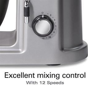 img 1 attached to 🍩 Hamilton Beach Professional All-Metal Stand Mixer with Specialty Attachment Hub - 5 Quart, 4.7 Liter - Model 63240 - Grey