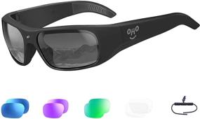 img 4 attached to 400GB OhO Sunshine Waterproof Video Sunglasses | 1080P Full HD Video Recording Camera with Polarized UV400 Protection Safety Lenses | Unisex Sport Design