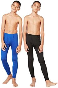 img 4 attached to 🔥 Boys' Compression Baselayer Underwear with Thermal Heat Chain - DEVOPS
