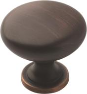 🔘 amerock cabinet knob in oil rubbed bronze - 1-1/4 inch (32mm) diameter - edona collection - 1 pack - drawer knob/cabinet hardware logo