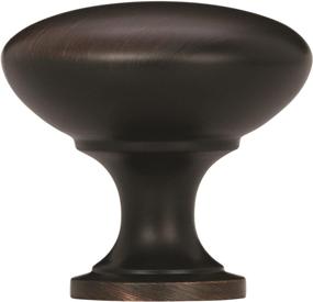 img 2 attached to 🔘 Amerock Cabinet Knob in Oil Rubbed Bronze - 1-1/4 inch (32mm) Diameter - Edona Collection - 1 Pack - Drawer Knob/Cabinet Hardware