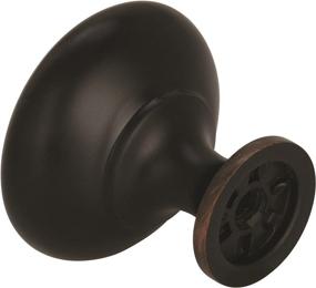 img 1 attached to 🔘 Amerock Cabinet Knob in Oil Rubbed Bronze - 1-1/4 inch (32mm) Diameter - Edona Collection - 1 Pack - Drawer Knob/Cabinet Hardware