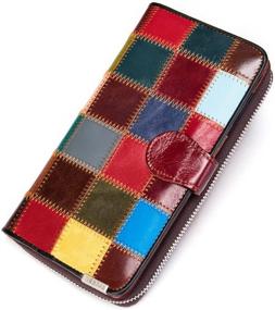 img 4 attached to Elegant Blocking Wallets Capacity Multicolor Women's Handbags & Wallets and Wallets