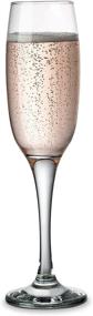 img 3 attached to 🥂 KooK Premium Clear Glass Champagne Flutes: 7oz Classic Pack of 8 with Thin Stem