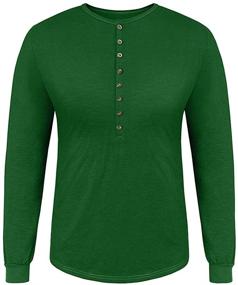 img 2 attached to Elevate your Style with Esobo Sleeve Fashion Casual Henley