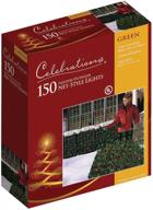 🟢 green net light set, 4' length x 6' width, 150 lights - celebrations 48957-71 логотип