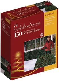 img 2 attached to 🟢 Green Net Light Set, 4' Length x 6' Width, 150 Lights - Celebrations 48957-71