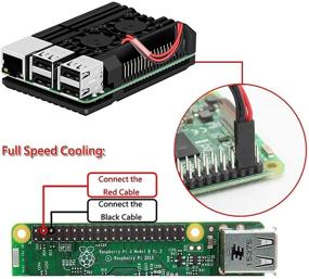 img 1 attached to 🔥 Улучшенный чехол-броня для Raspberry Pi 4: два вентилятора для охлаждения, металлический корпус, черный корпус - Pastall Pi 4 Model B.