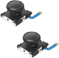 🎮 enhance your gaming experience with veanic 2-pack replacement joystick analog thumb stick for switch joy-con controller logo