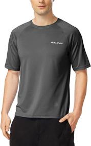 img 4 attached to 🌞 BALEAF Men's Quick-Dry Rashguard Swim Shirt UPF 50+ in Solid Colors, Offering Sun Protection