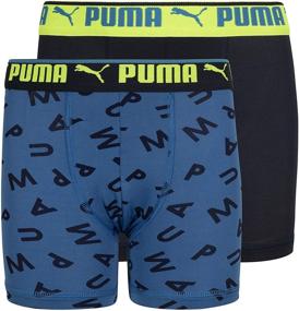 img 3 attached to Высокопроизводительные наборные трусы-боксеры для мальчиков PUMA: предложение 2 штуки!