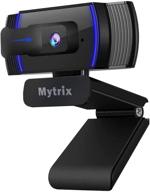 📷 autofocus 1080p webcam with microphone and privacy cover - mytrix full hd usb web camera for pc mac laptop desktop | noise reduction | streaming, zoom meeting, skype, facetime, hangouts, youtube logo