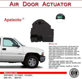 img 2 attached to 1999-2002 Escalade Silverado Suburban Tahoe Sierra Yukon Avalanche Front Lower 🚘 Bottom Temperature Air Door Actuator - Replaces 52474810, 15-72507, 1572507, 604-101, 604101