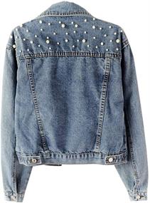 img 3 attached to 🧥 Women's Clothing: Kedera Oversized Jacket with Pearls Beading for Enhanced Style and Comfort