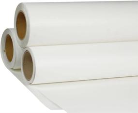 img 4 attached to 👕 24-inch x 5 Yard Printable White HTV Heat Transfer Vinyl Roll - Iron On Vinyl Film for T-Shirt Fabric, Coats, Caps, Bags, Pillowcases, and Leather Bags (Compatible with ECO Solvent Ink)