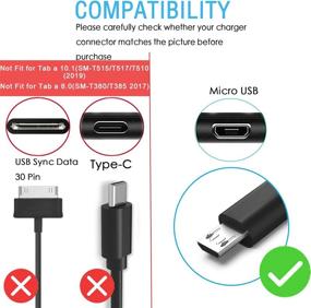 img 3 attached to UL Listed Micro USB Wall Charger for Samsung Galaxy Tab A E,S,S2,3,4, 10.1&#34; 7.0&#34; 8.0&#34; 8.4&#34; 9.6&#34; 9.7&#34;,SM-T580/P580/T800/T113/T520/T900/T320/T713 Tablet Power Supply Adapter Cord Data Cable - Improved SEO