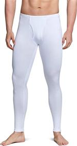 img 1 attached to 🔥 TSLA Men's Thermal Underwear Set: Microfiber Soft Fleece Lined Long Johns for Winter Warmth