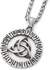 img 3 attached to GUNGNEER Triquetra Necklace Stainless Infinity