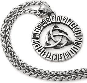 img 2 attached to GUNGNEER Triquetra Necklace Stainless Infinity