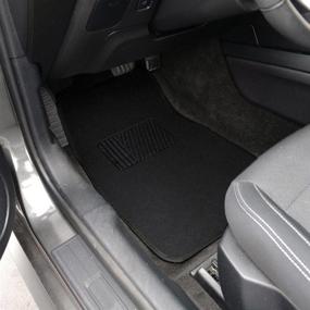 img 3 attached to 🚗 Universal Fit BDK MT-100-BK Classic Carpet Floor Mats - Front & Rear for Car & Auto - Black with Heelpad