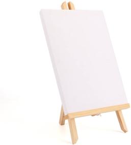 img 2 attached to Tosnail Tabletop Canvas & Easel Set: Perfect Painting Craft and Art Decoration Set