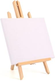 img 4 attached to Tosnail Tabletop Canvas & Easel Set: Perfect Painting Craft and Art Decoration Set