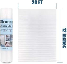img 1 attached to 🔒 Non-Slip Shelf Liner for Kitchen Cabinets, Drawers & More - Oil-Proof & Washable - 12"x20ft, Non-Adhesive Cabinet Liner
