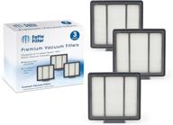 🔍 fette filter 3-pack pre-motor hepa filter replacement for shark ion robot rv700_n rv720_n rv850 rv851wv rv850brn/wv vacuum cleaner | rvffk950 | compatible with shark iq robot r101ae series vacuums logo