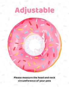 img 1 attached to 🐱 Woiworco Adjustable Cat Recovery Collar: Cute Donut Cone Collar for Wound Healing After Surgery in Kittens & Pets