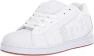 white dc men's skate shoes - fashion sneakers for men logo