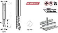 🔩 amana aluminum spiral single cutting tools for industrial drill bits logo