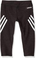 👖 iridescence print tight leggings for girls by adidas: stylish girls' clothing logo