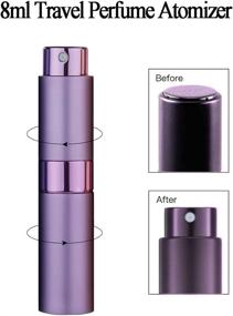 img 1 attached to 💨 Easy Carry Refillable Twist-Up Perfume Atomizer