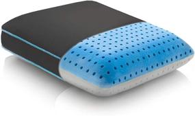 img 4 attached to Ultimate Comfort and Temperature Control with MALOUF CARBONCOOL Plus OMNIPHASE Memory Foam Pillow - Ideal for Travel and Cool Surface Experience